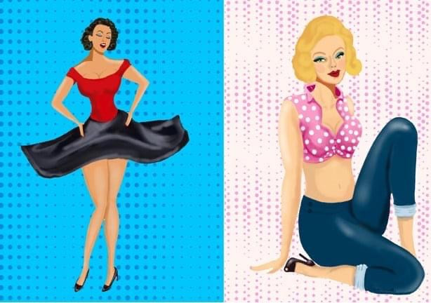 Paper Doll Pin Ups | Roycycled Decoupage Paper